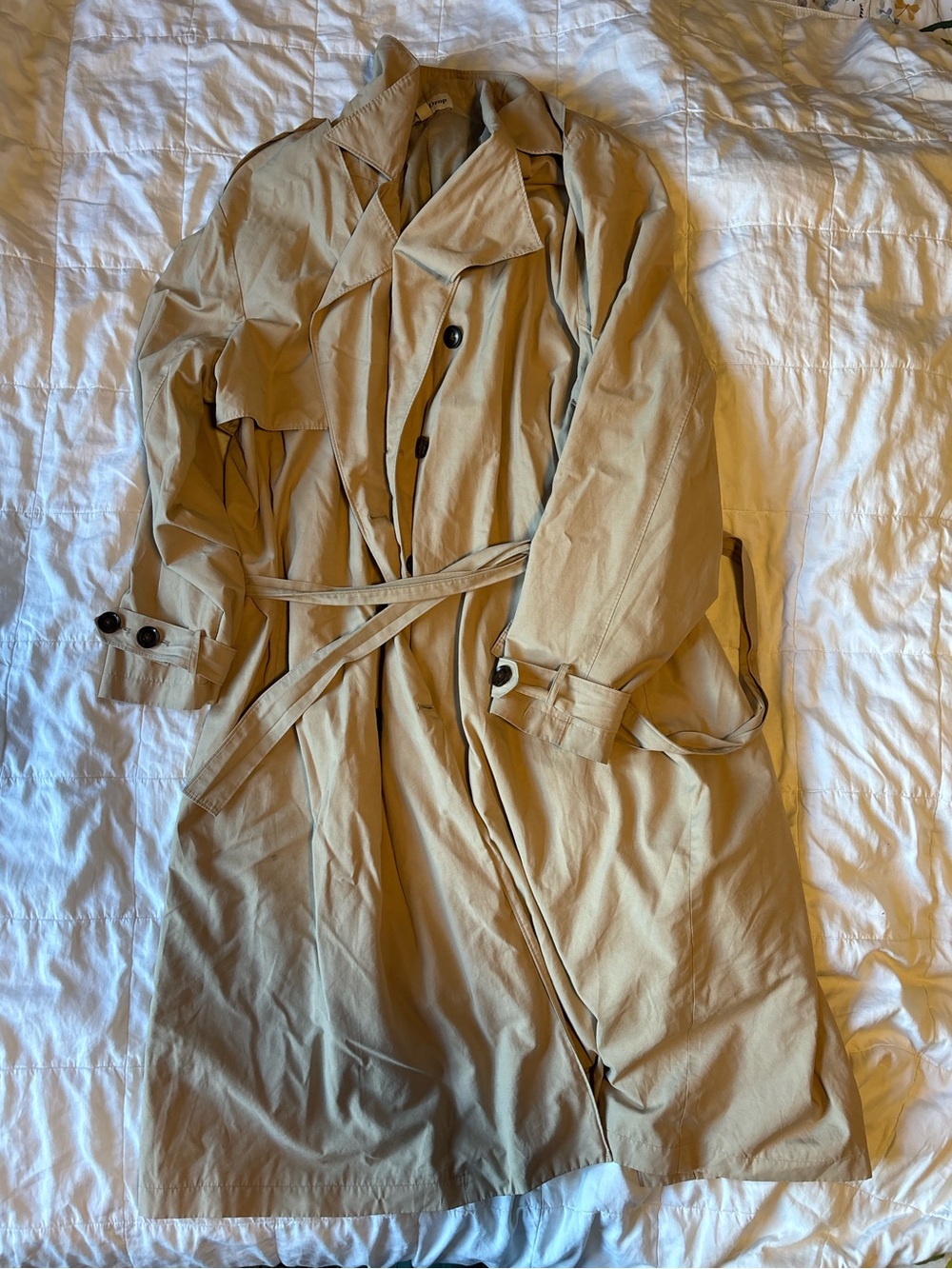 The Drop Classic Women's Trench Coat - Tan 3X